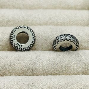 PANDORA S925 Clear Sparkle Spacers (Set of Two)